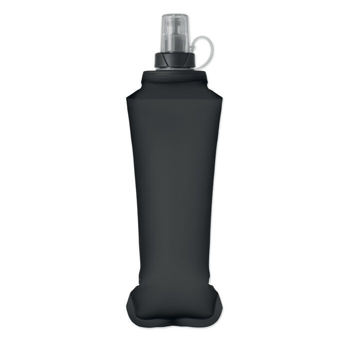 Faltbare Wasserflasche 500ml BITER - schwarz-761