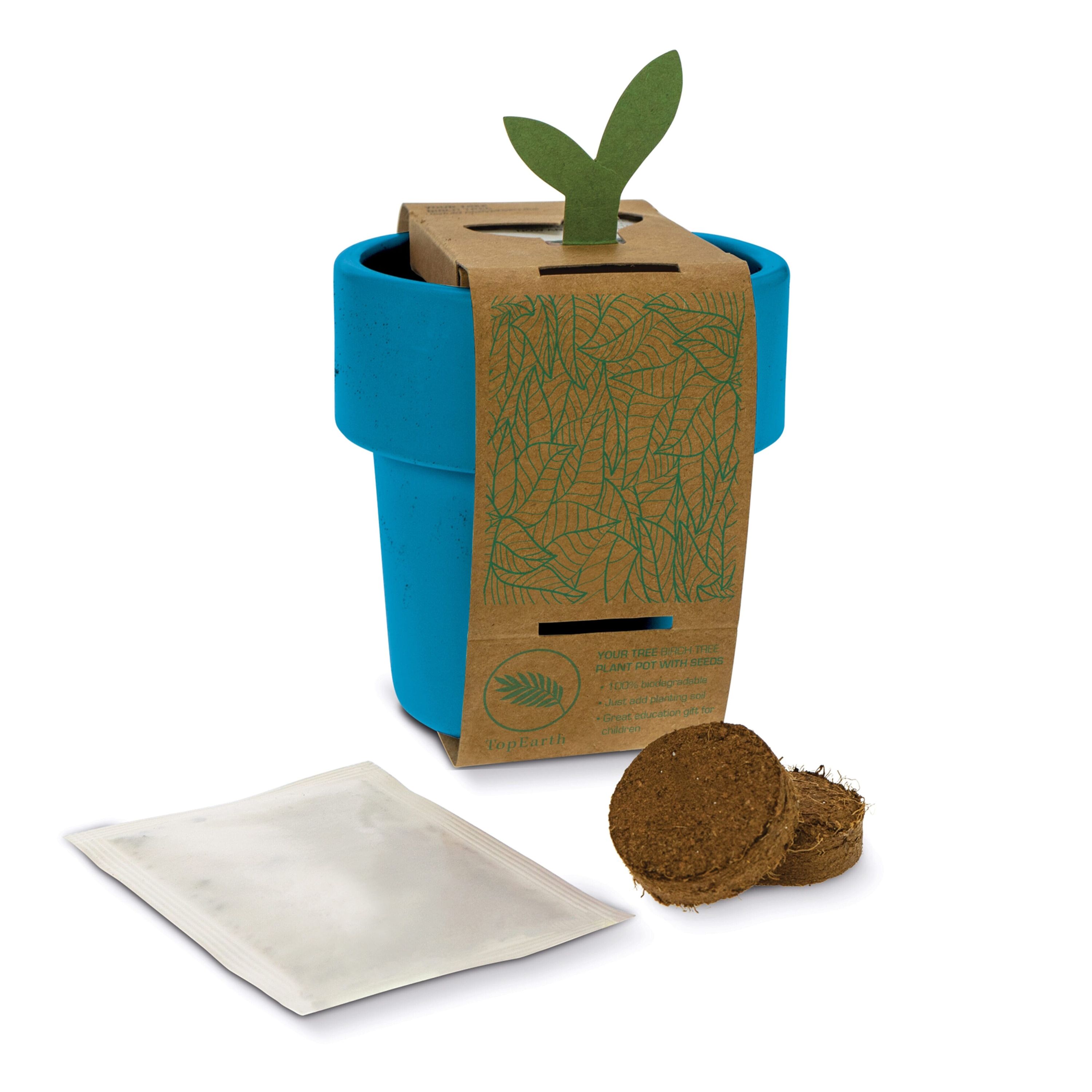 Hot-but-cool Tasse mit Erdbeersamen - blau-159