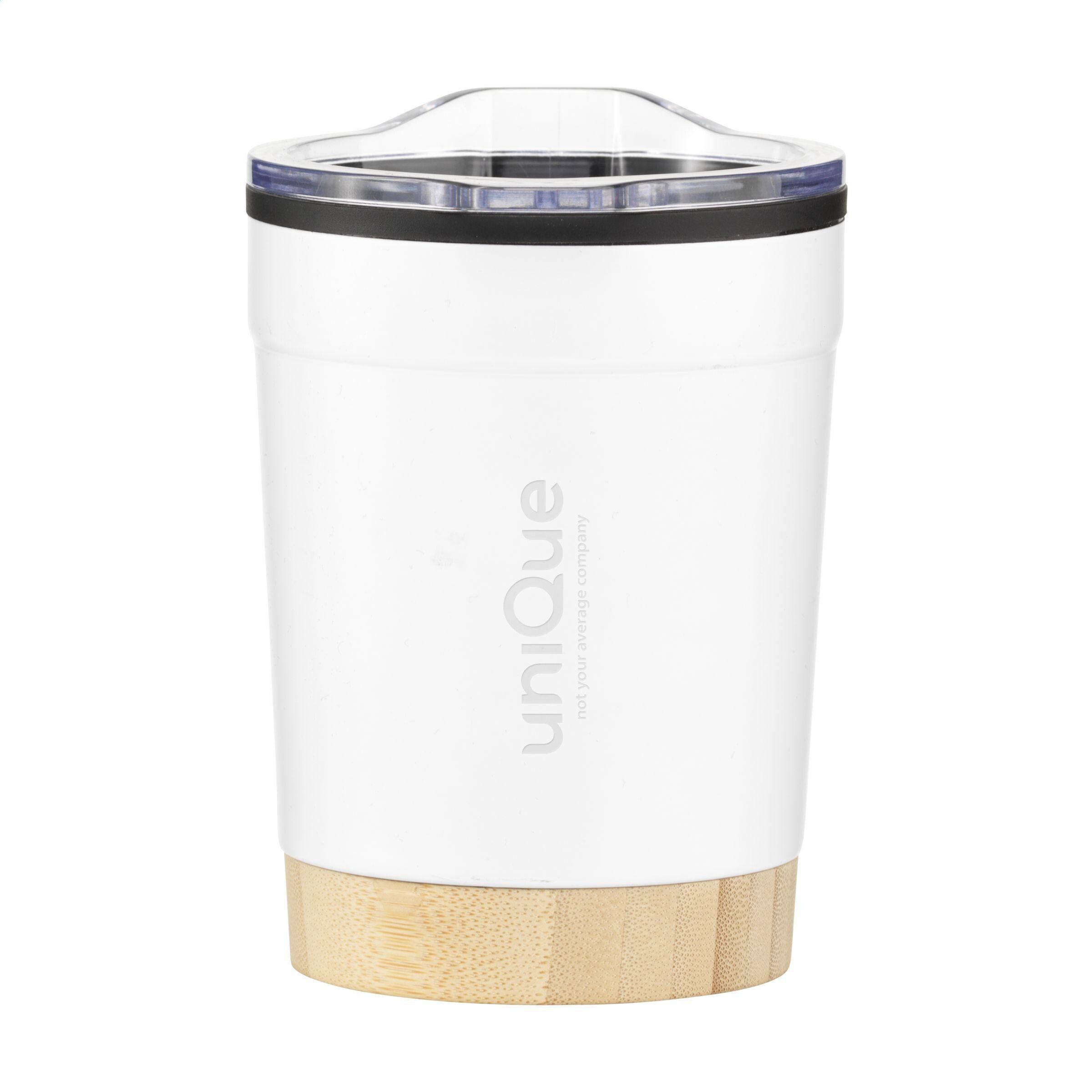 Kobe Bamboo RCS Recycled Steel 350 ml Kaffeebecher - weiß-923