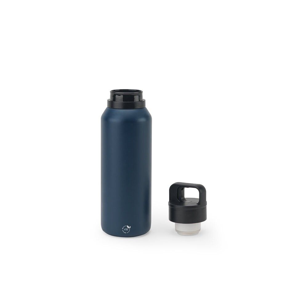 NICKLAUS Edelstahlflasche (91% recycelt) mit Doppelwand 590 mL - dunkelblau-281