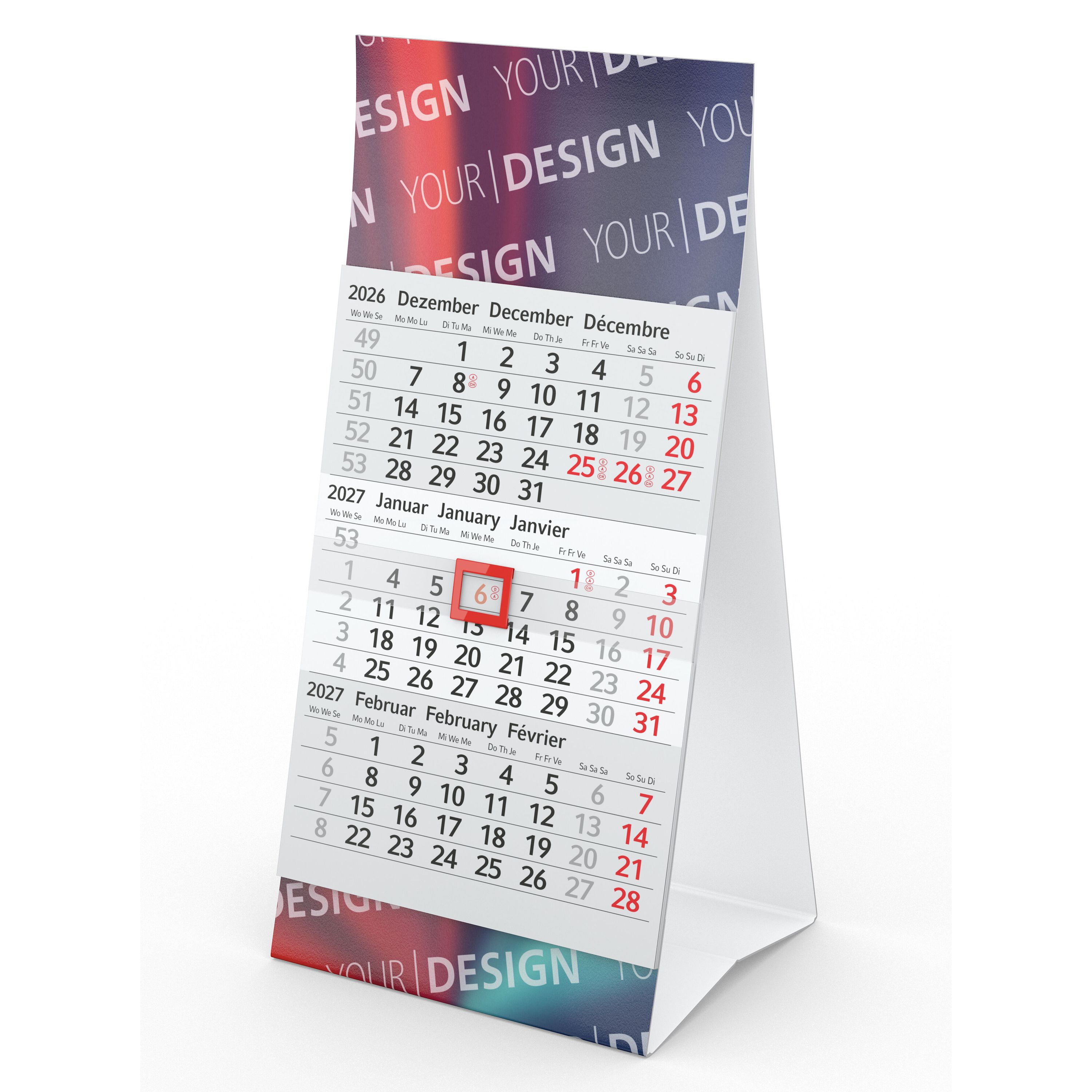 Tischkalender Mini 3-830