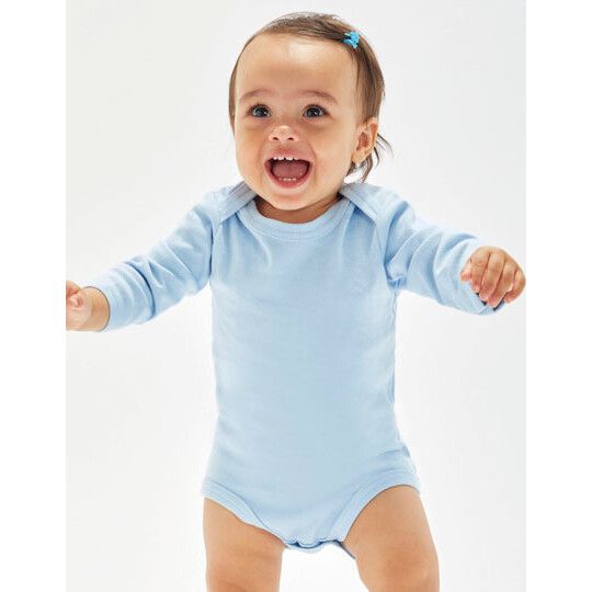Baby Long Sleeve Bodysuit für Kinder - heather grey melange-641