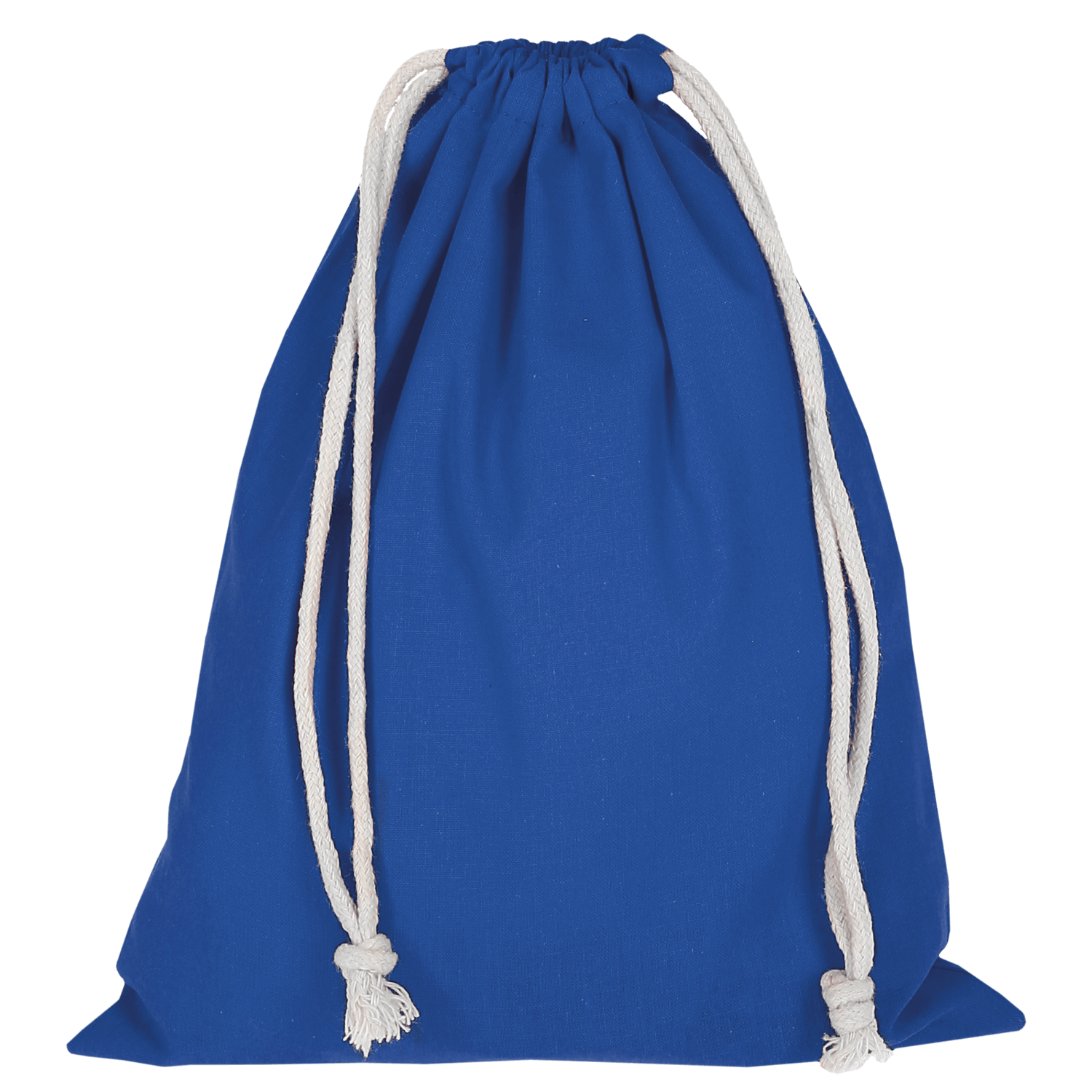 Zuziehbeutel aus Baumwolle, 25 x 30 cm - royalblau-267