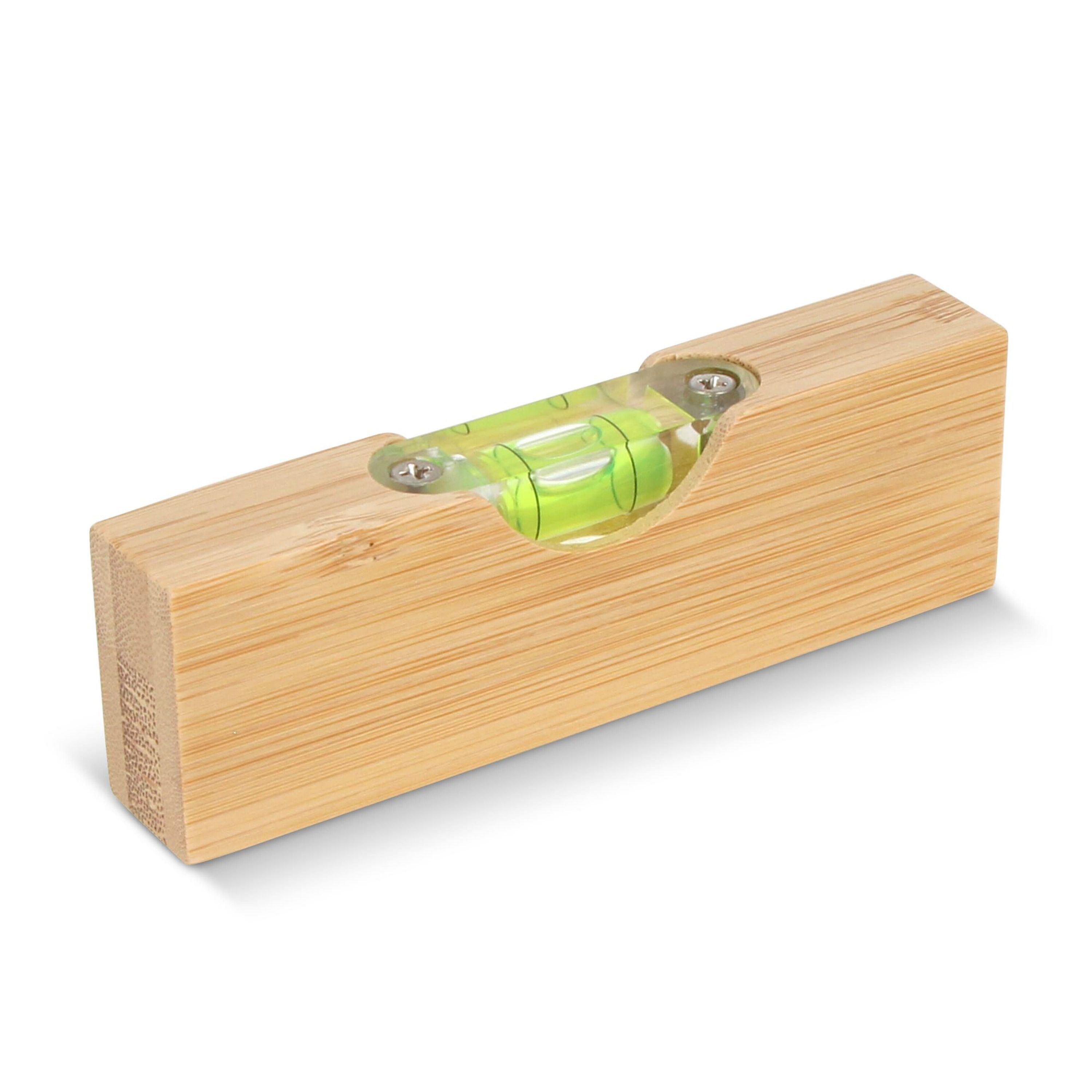 Flaschenöffner-Wasserwaage aus Bambus - natur-743