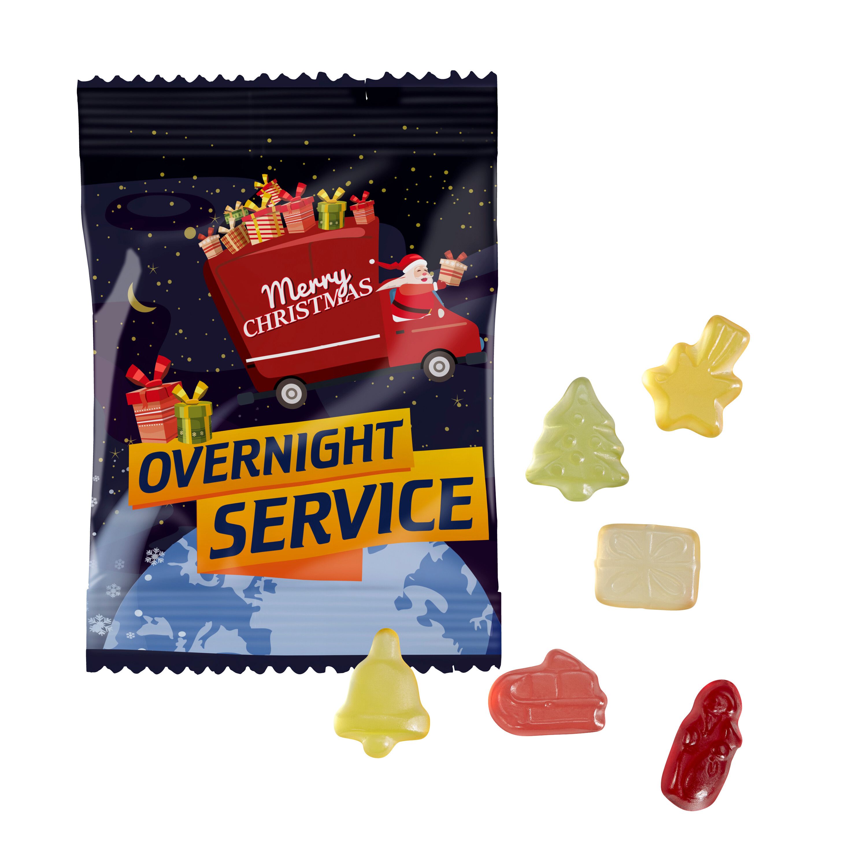 Overnight Fruchtgummi-Weihnachtsmischung-437