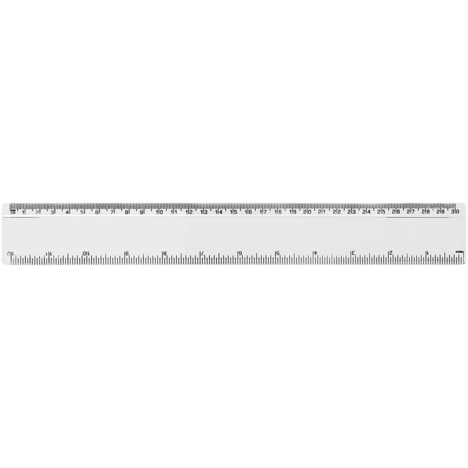 Renzo 30 cm Kunststofflineal - transparent klar-192