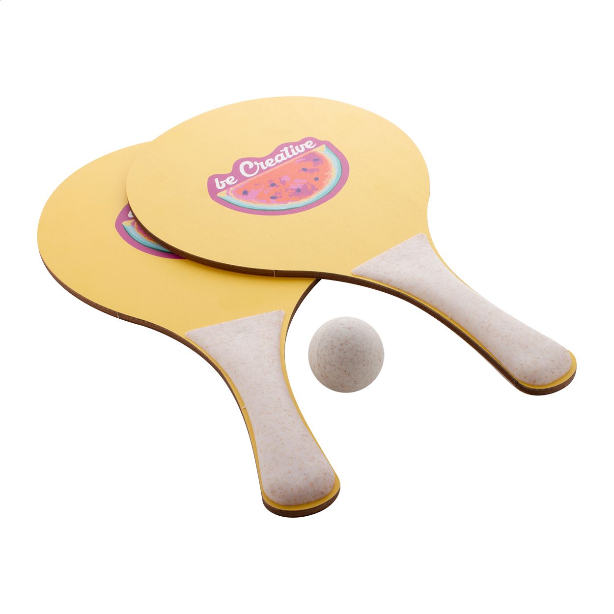 Individuelles Strandtennisset CreaShot - natur-635