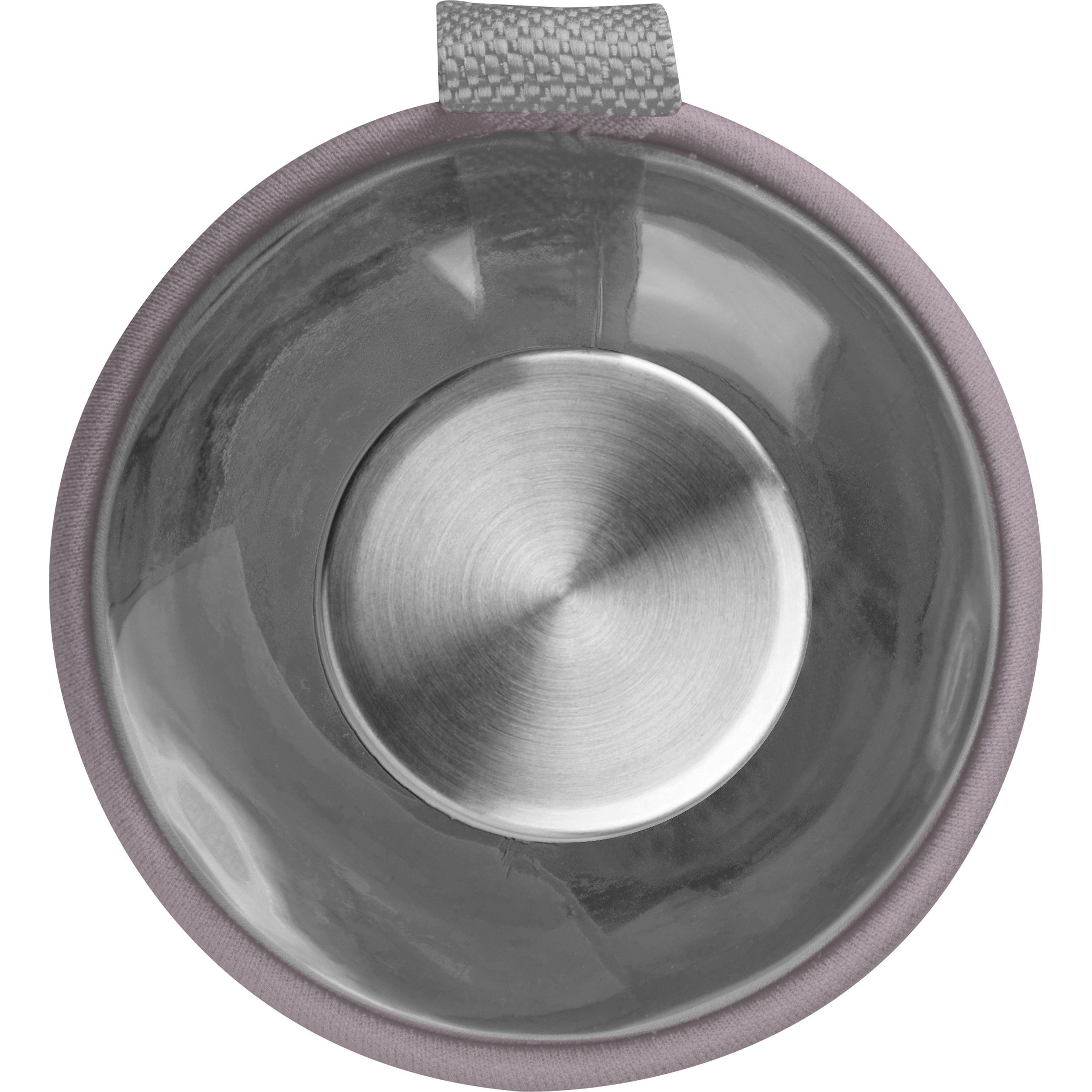Trinkflasche aus Glas mit Neoprenüberzug, 1.000ml - silbergrau-45