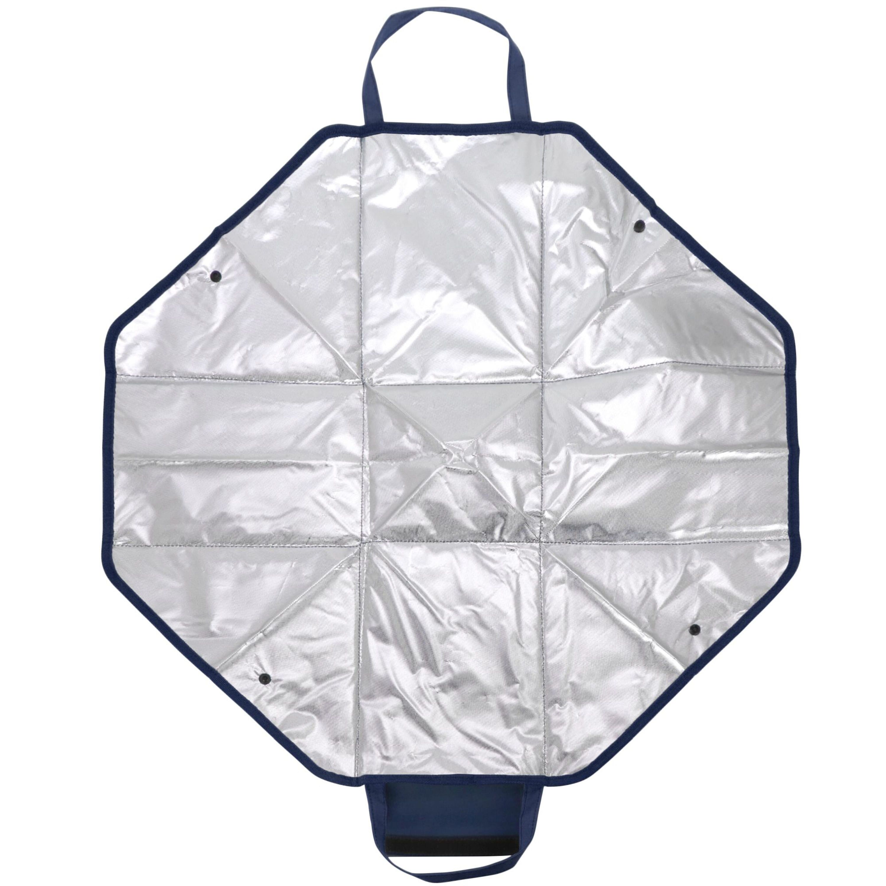 Gefaltete Kühltasche und Picknickmatte - dunkelblau-305