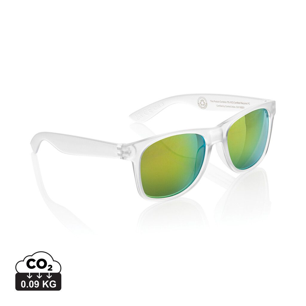Gleam Sonnenbrille aus RCS rec. PC mit verspiegelten Gläsern - weiß-135