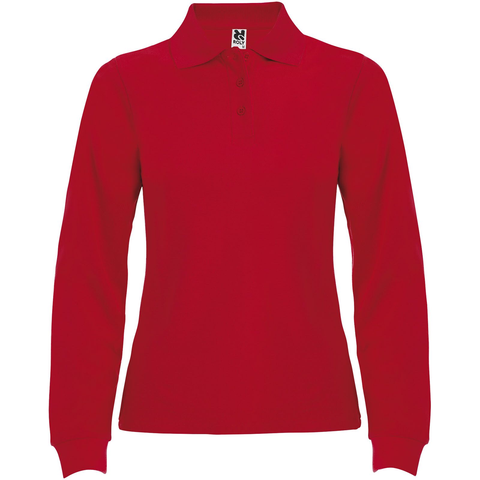 Estrella Langarm Poloshirt für Damen - rot - XL-97