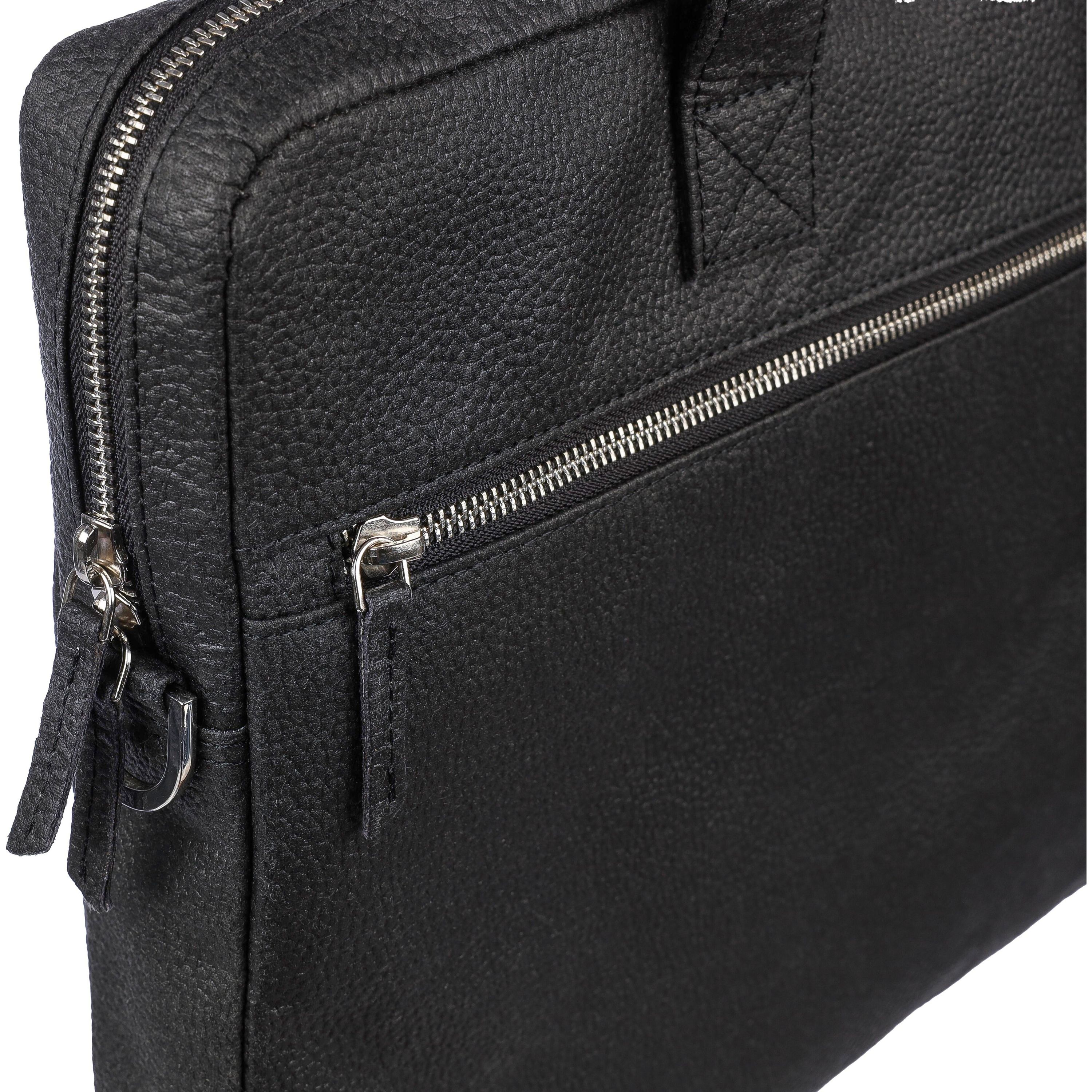 Laptoptasche Lillian aus Tomatenleder - schwarz-797
