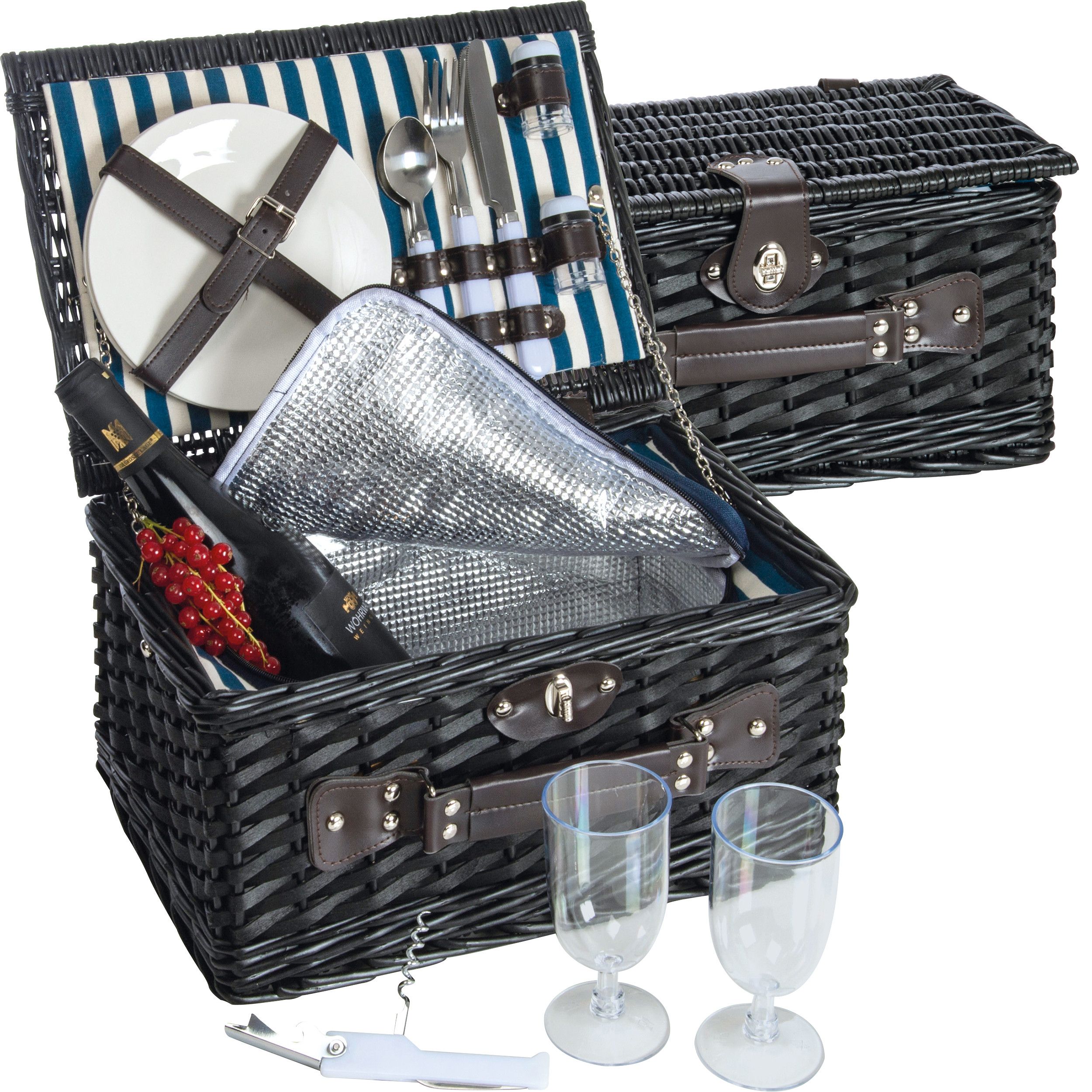 Picknick-Kühlkorb Riva del Garda - schwarz-460