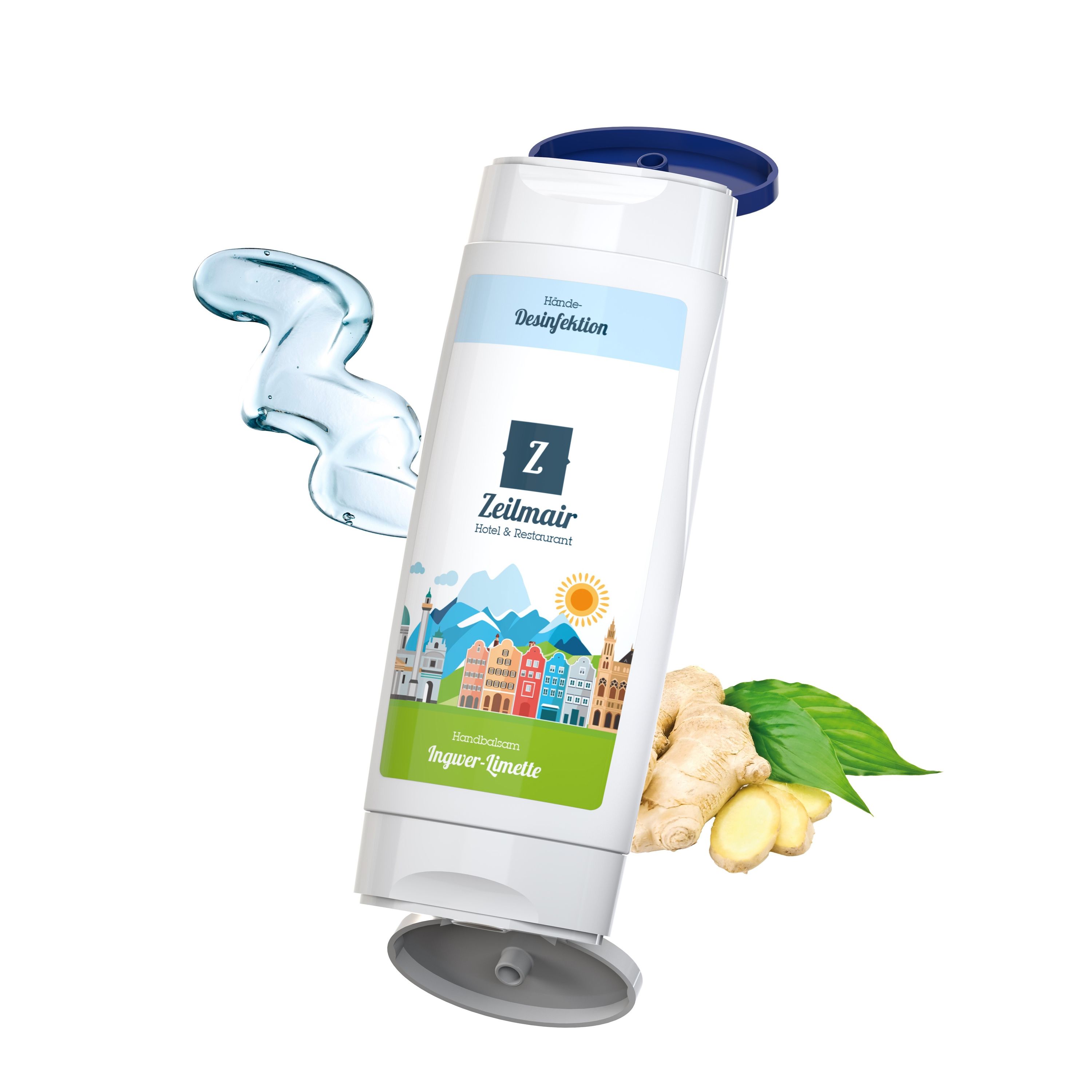 DuoPack Handbalsam Ingwer-Limette + Hände-Desinfektionsgel (DIN EN1500) (2 x 50 ml)-646