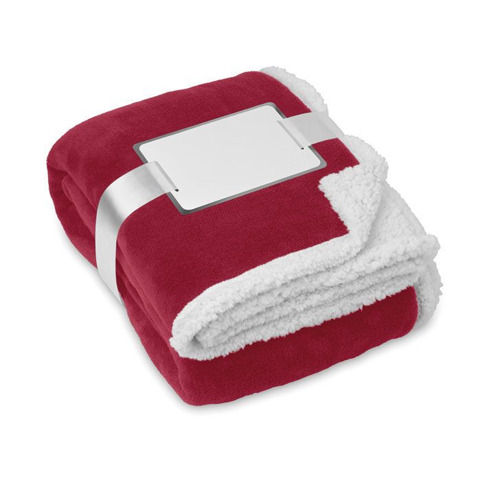 Coral Fleece-Decke ZERMATT - bordeaux-467