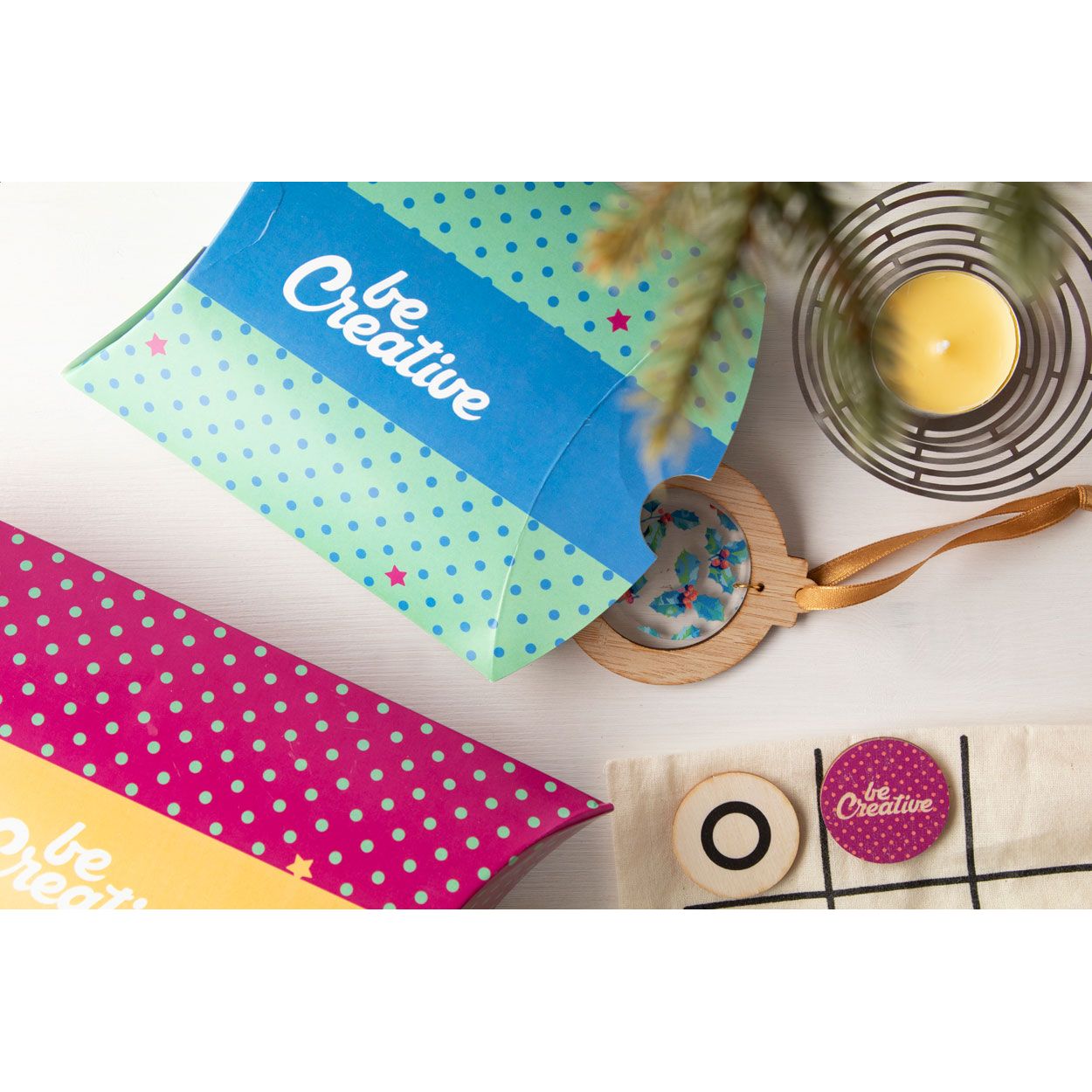 CreaBox Pillow S Tablettenschachtel - weiß-286