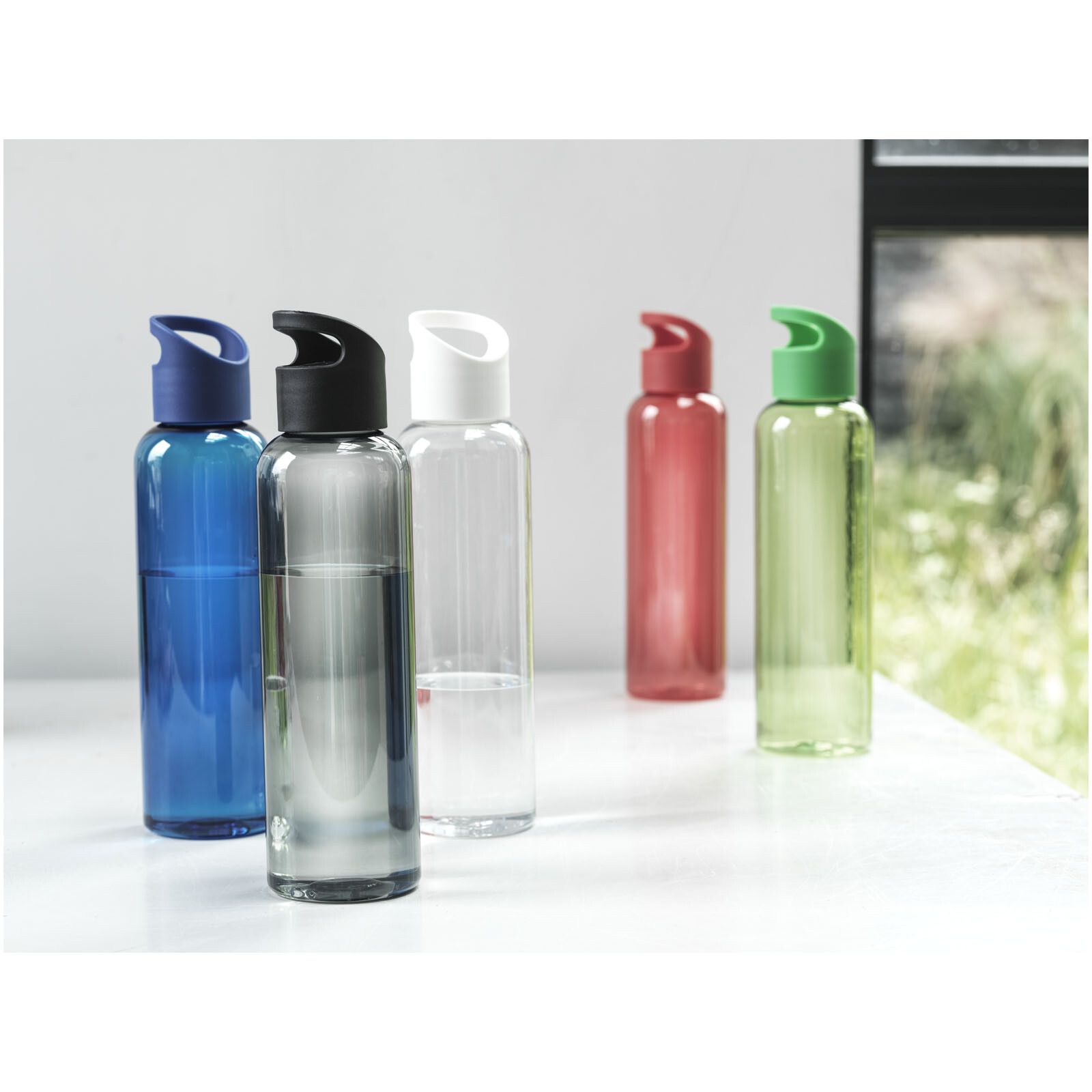 Sky  650 ml Sportflasche aus recyceltem Kunststoff - schwarz-398