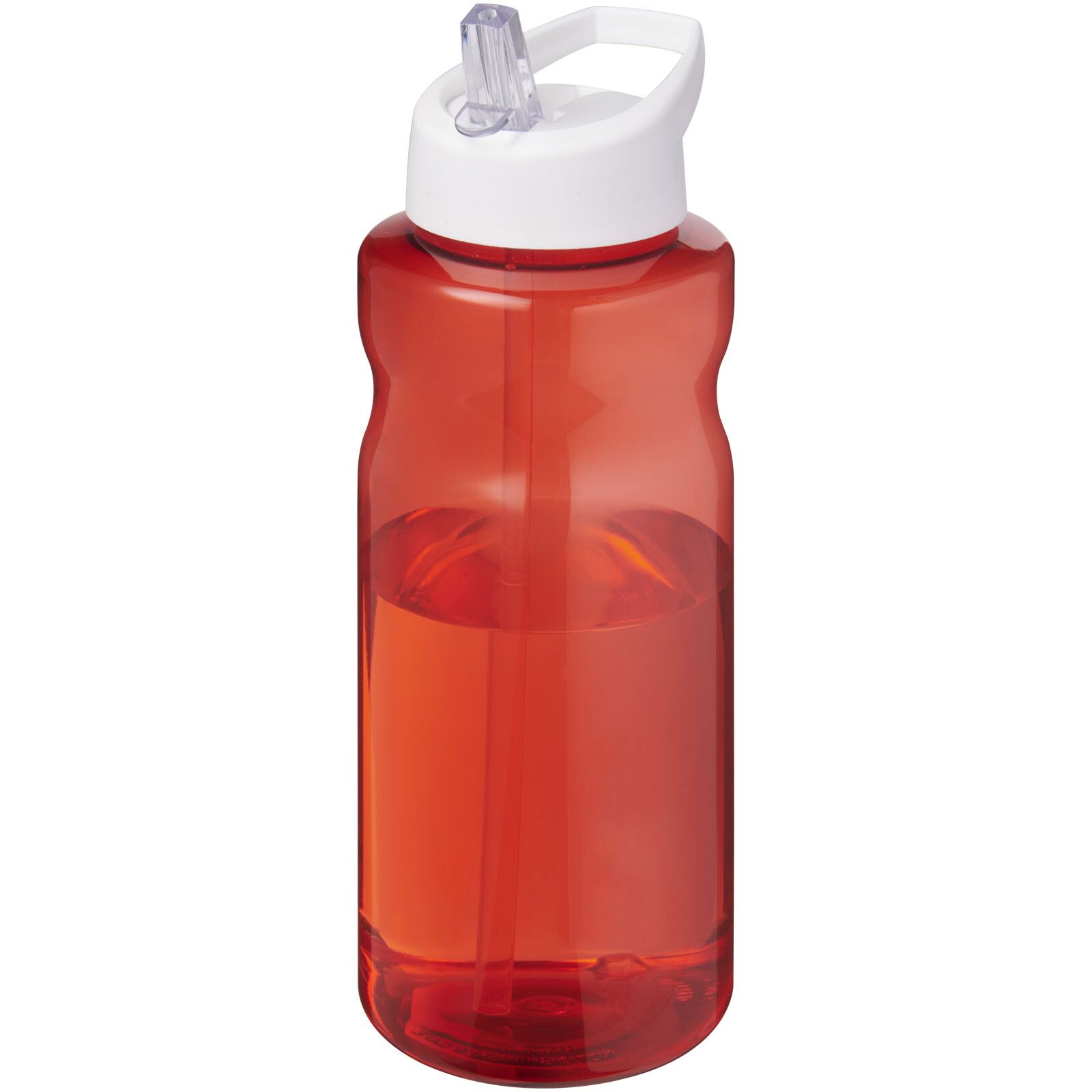 H2O Active Eco Big Base 1L Sportflasche mit Ausgussdeckel  - rot -  weiss-285