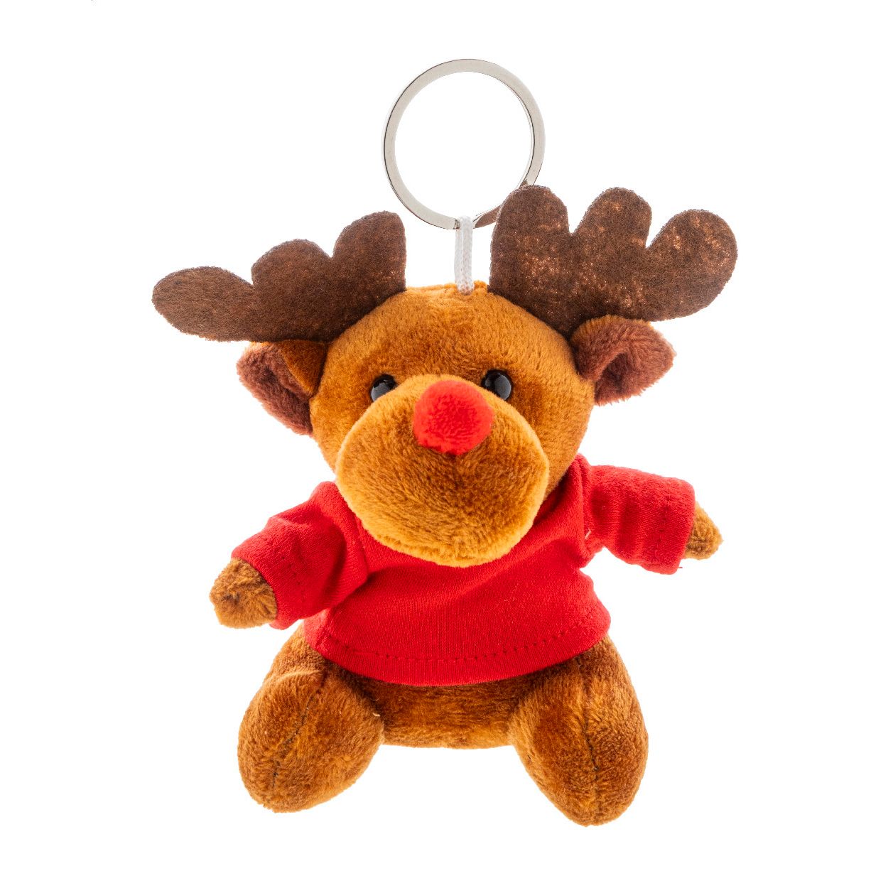 Julren Plüsch-Weihnachtsrentier-Schlüsselanhänger - mehrfarbig-390