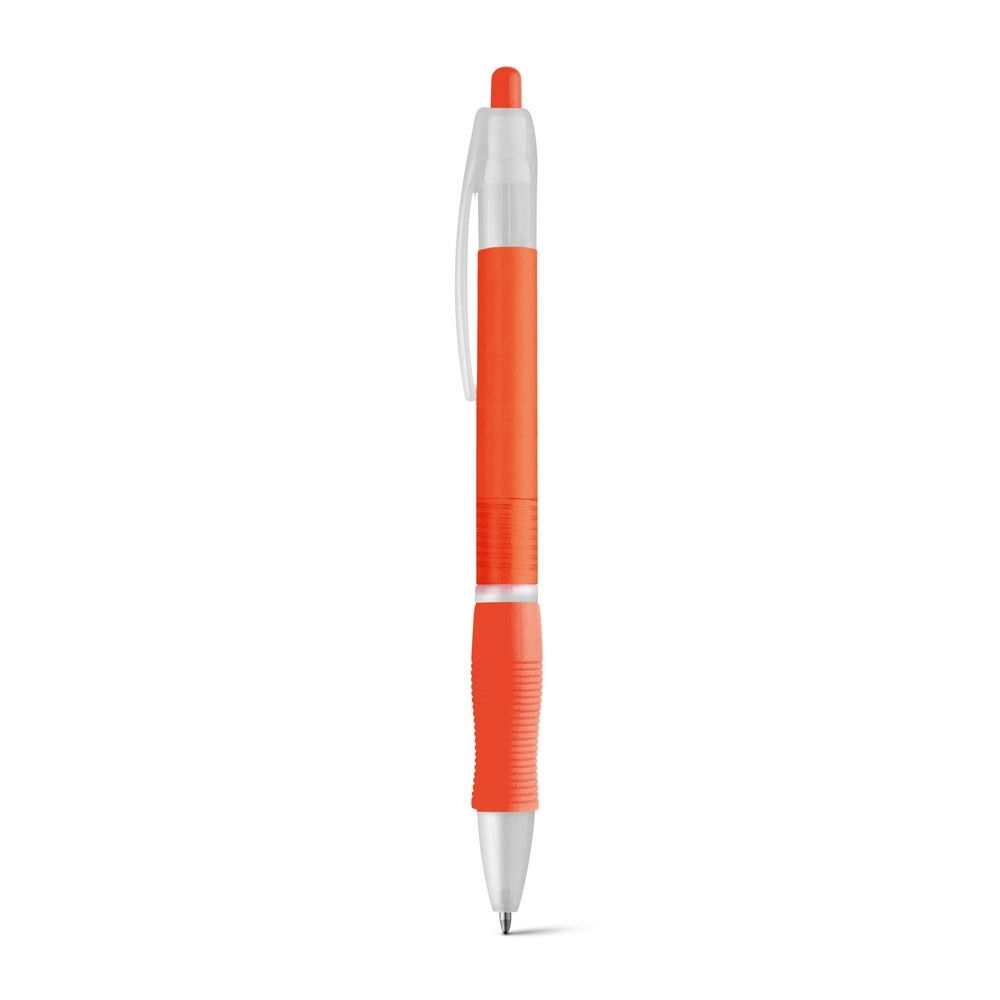 SLIM BK Kugelschreiber aus ABS mit Gummigriff - orange-845