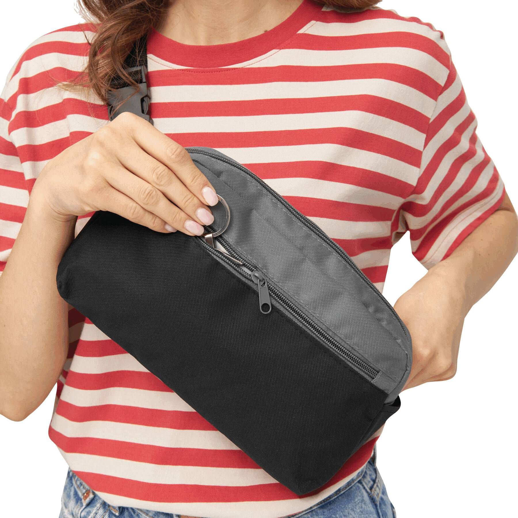 Gürteltasche CLOSE-BY - dunkelgrau - schwarz-734
