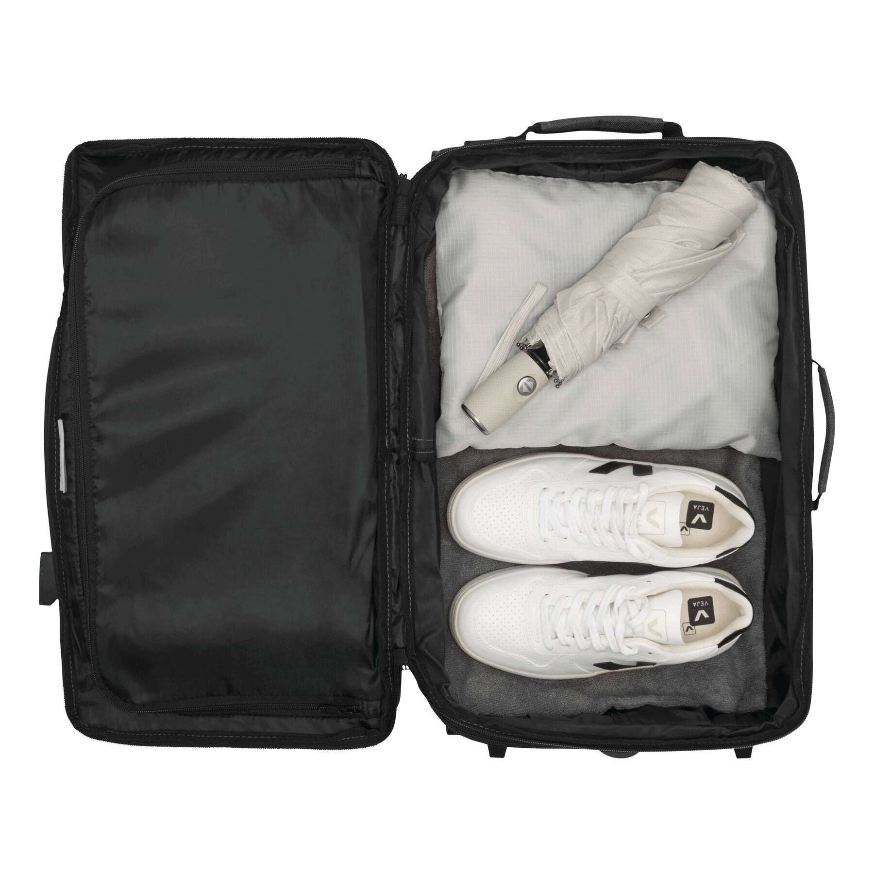 Trolley-Reisetasche VISBY - grau - schwarz-390