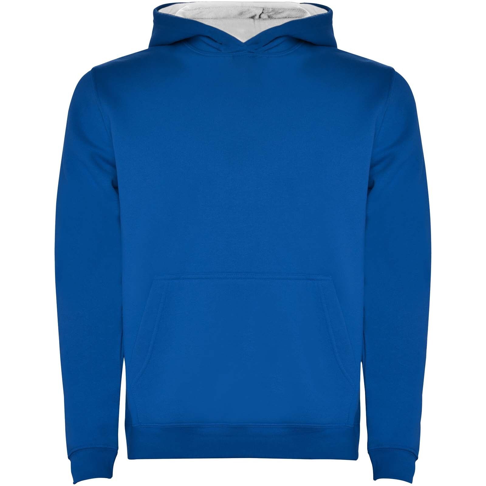 Urban Kapuzenpullover für Kinder - royalblau -  weiss-14