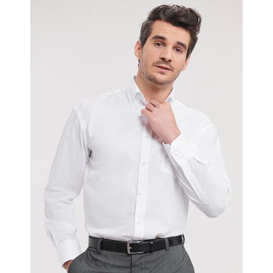 Men's Long Sleeve Classic Ultimate Non-Iron Shirt - white-644