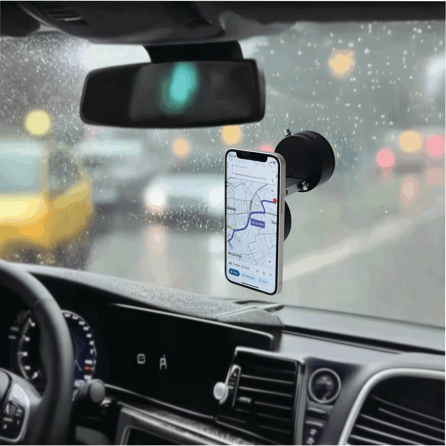 Magnet-Smartphone-Halter STRONG HOLD - schwarz-695