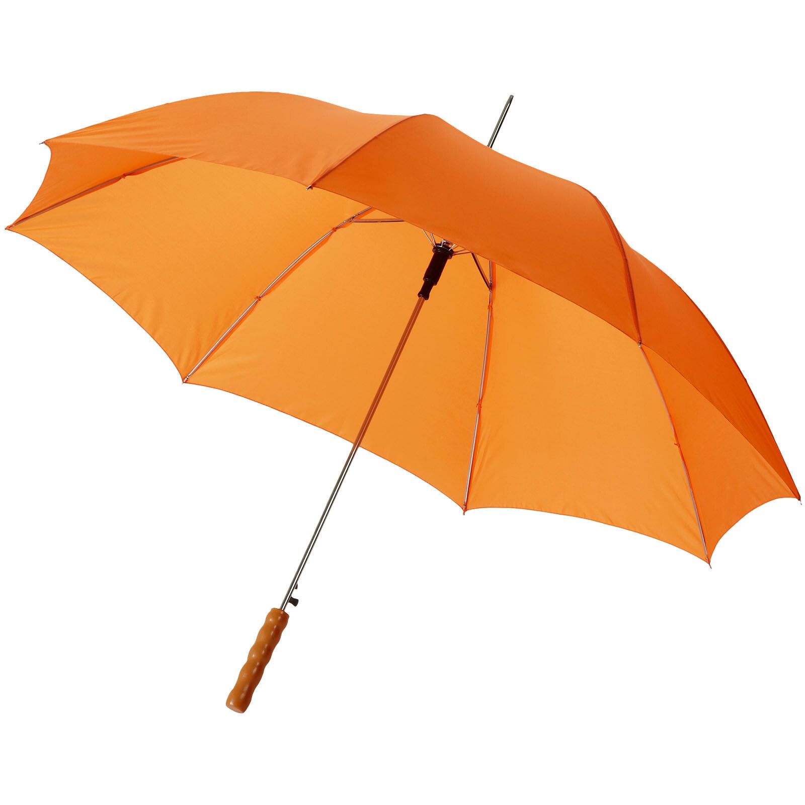 Lisa 23" Automatikregenschirm mit Holzgriff - orange-183