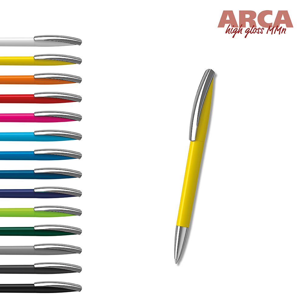Drehkugelschreiber Arca high gloss MMn - grau-320