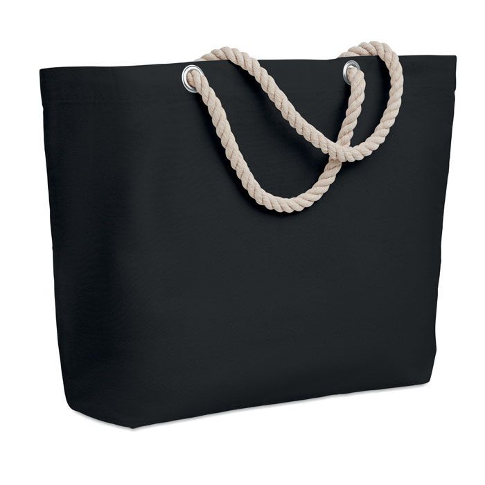 Strandtasche mit Kordelgriff MENORCA - schwarz-102