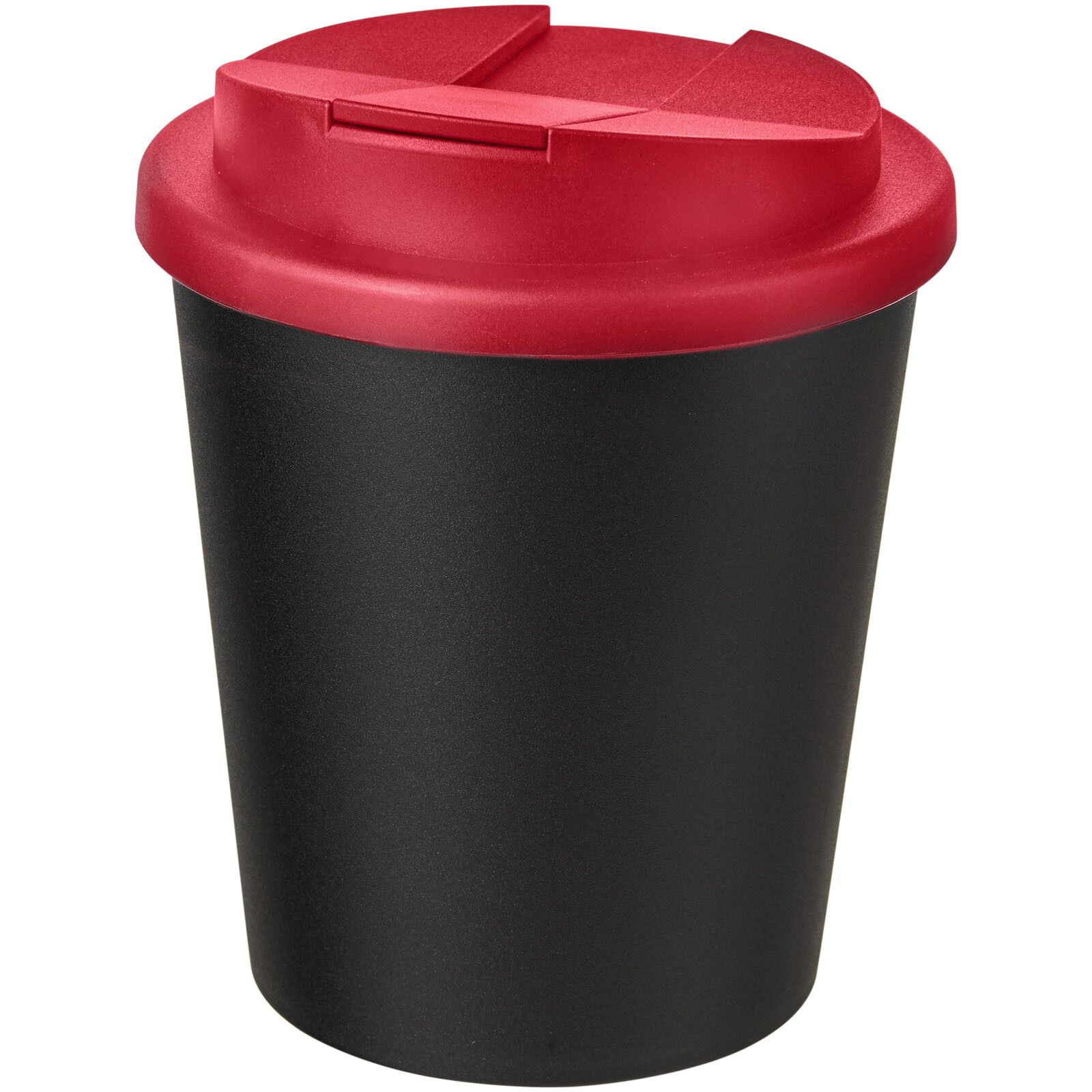 Americano Espresso 250 ml Isolierbecher mit auslaufsicherem Schraubverschluss - schwarz -  rot-184