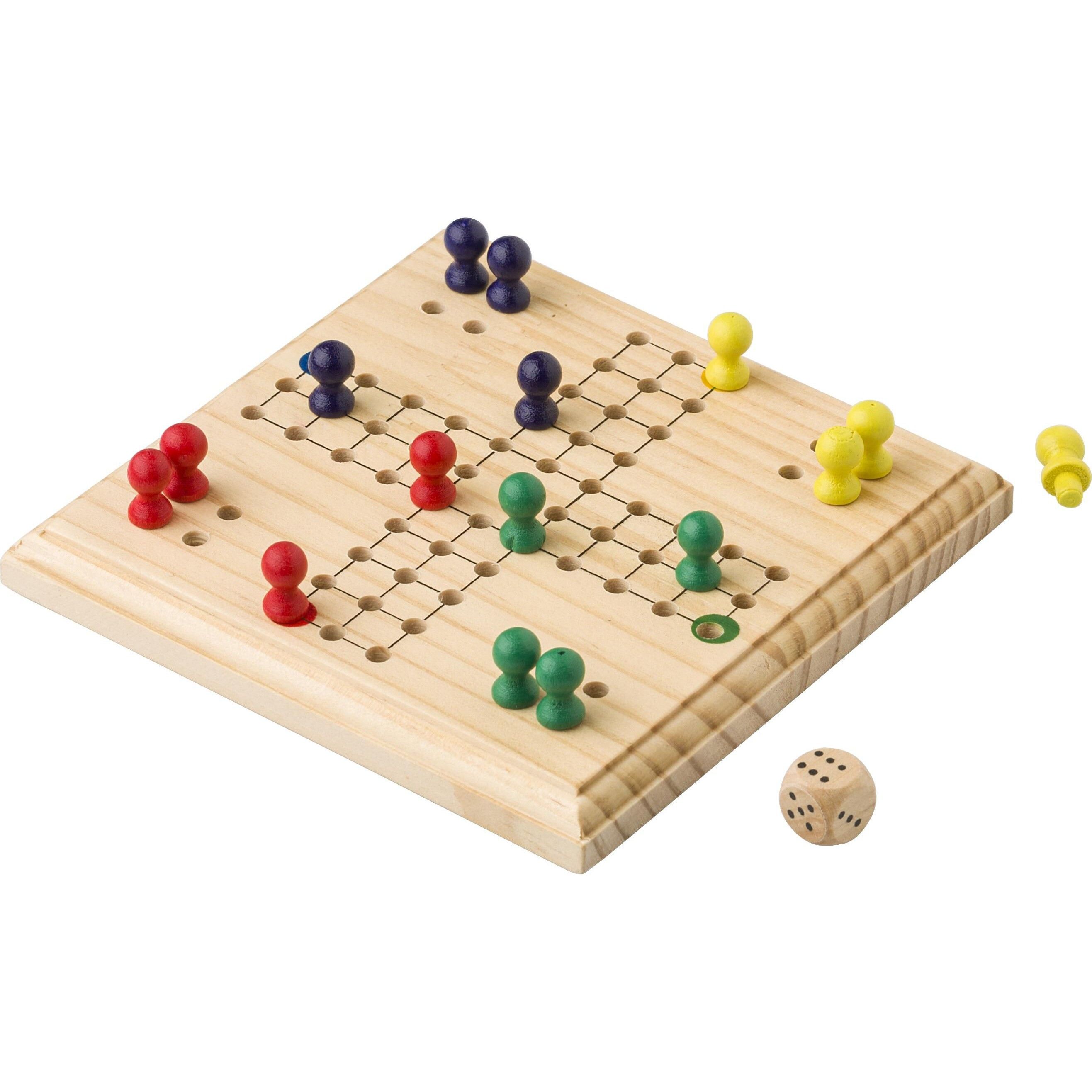 Ludo-Spiel aus Holz Yasir - braun-411