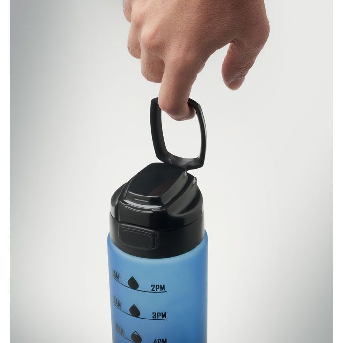 Sport-Trinkflasche RPET 1L LEVEL - blau-984