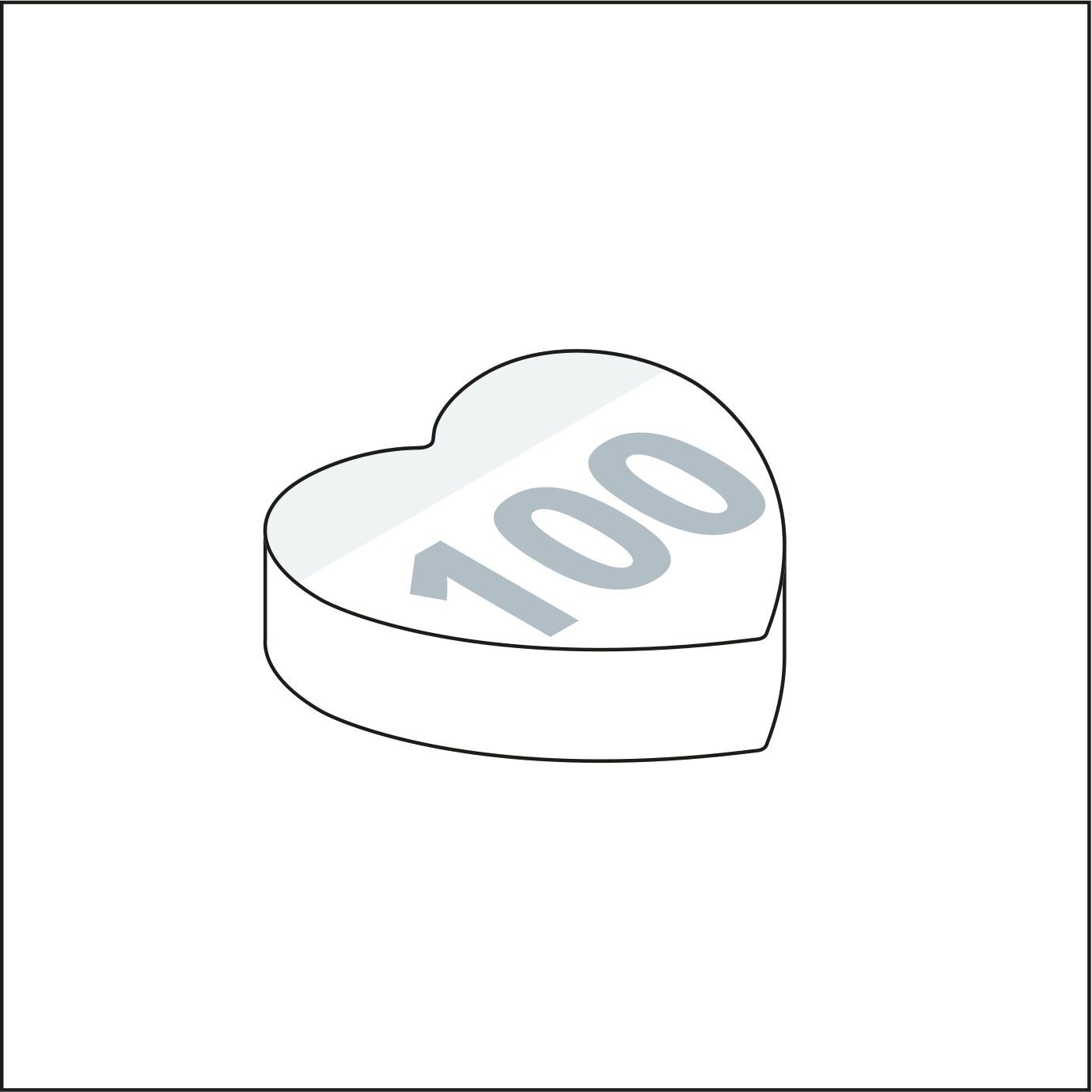Haftnotizblock Form 100 × 72 mm, 100 Haftzettel, Glühbirne-123