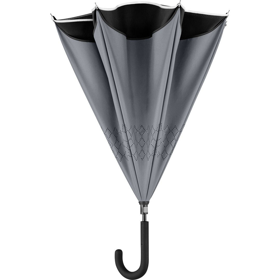 Stockschirm FARE® Contrary Ø109 cm - schwarz - grau-873