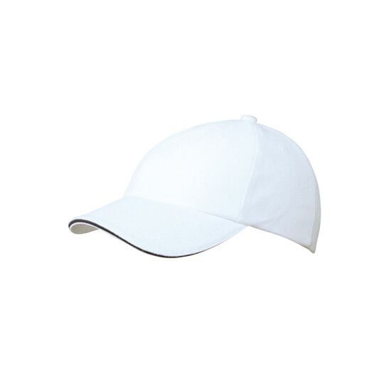 6-Panel Raver Sandwich Cap - white - navy-697