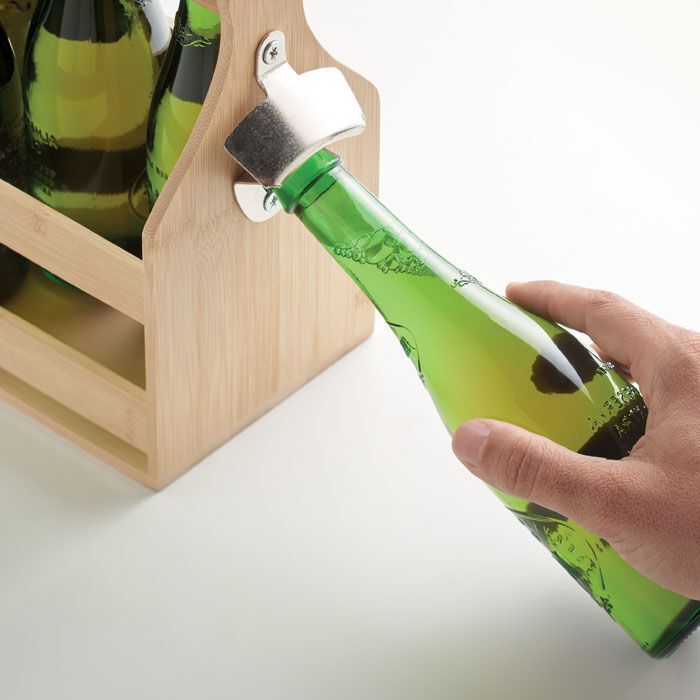 6 Bierkästen aus Bambus CABAS - holz-228