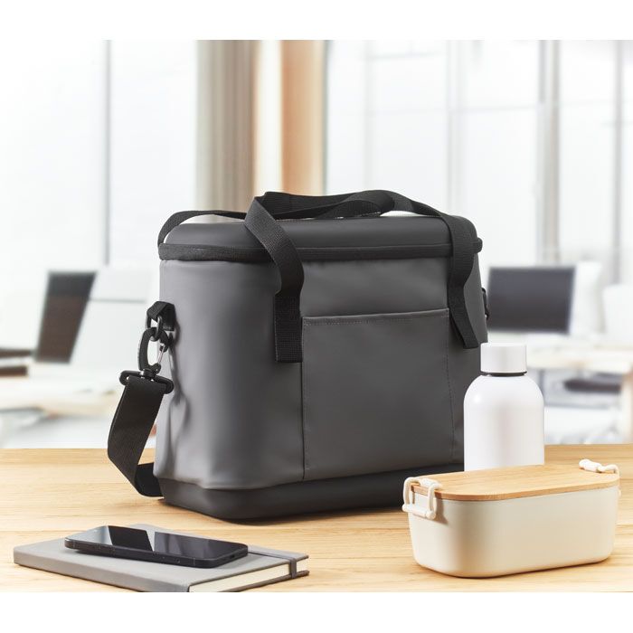 Kühltasche aus 50C-Plane 16L COOLIN - steingrau-598