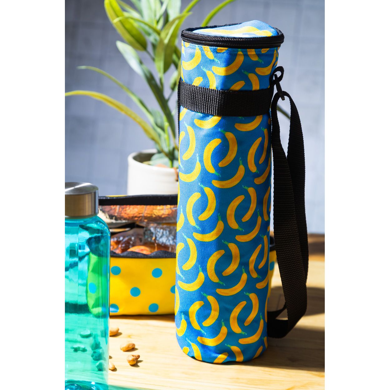 CreaCool Aqua custom bottle cooler bag - schwarz - weiß-469