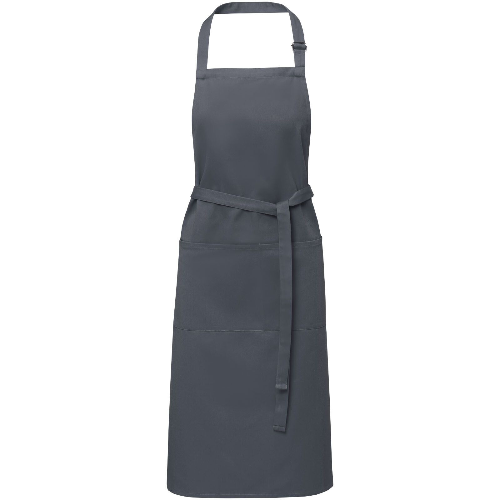 Andrea 240 g/m² Schürze mit verstellbarem Nackenband - dunkelgrau-619