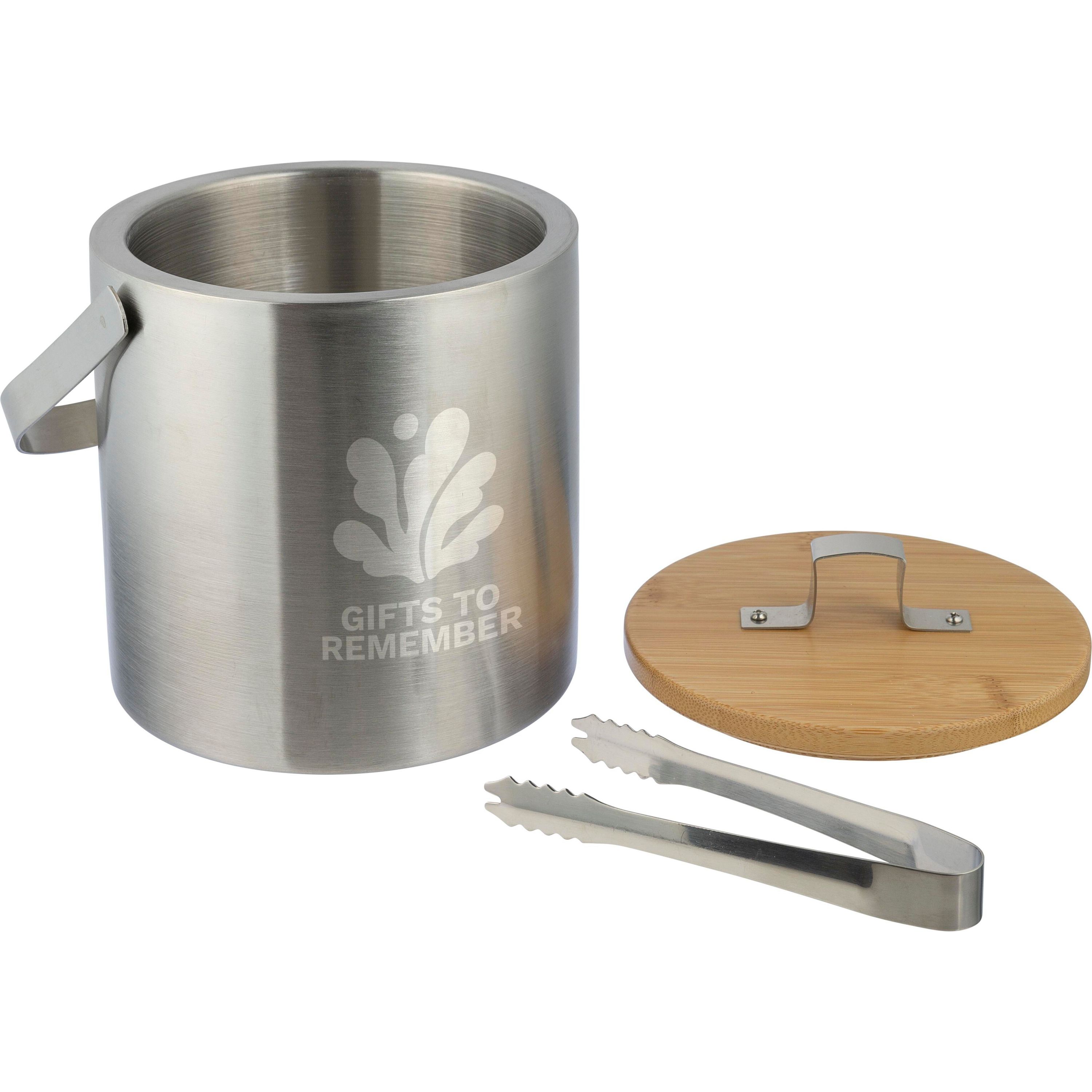 Doppelwandiger Eiskübel aus Edelstahl Fenwick - silber-960