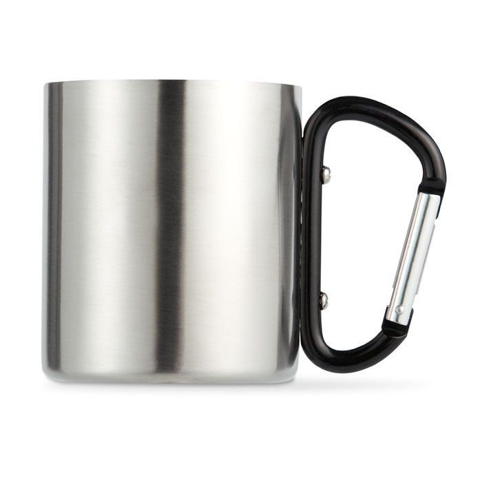 Trinkbecher mit Karabiner 220 ml TRUMBO - schwarz-493