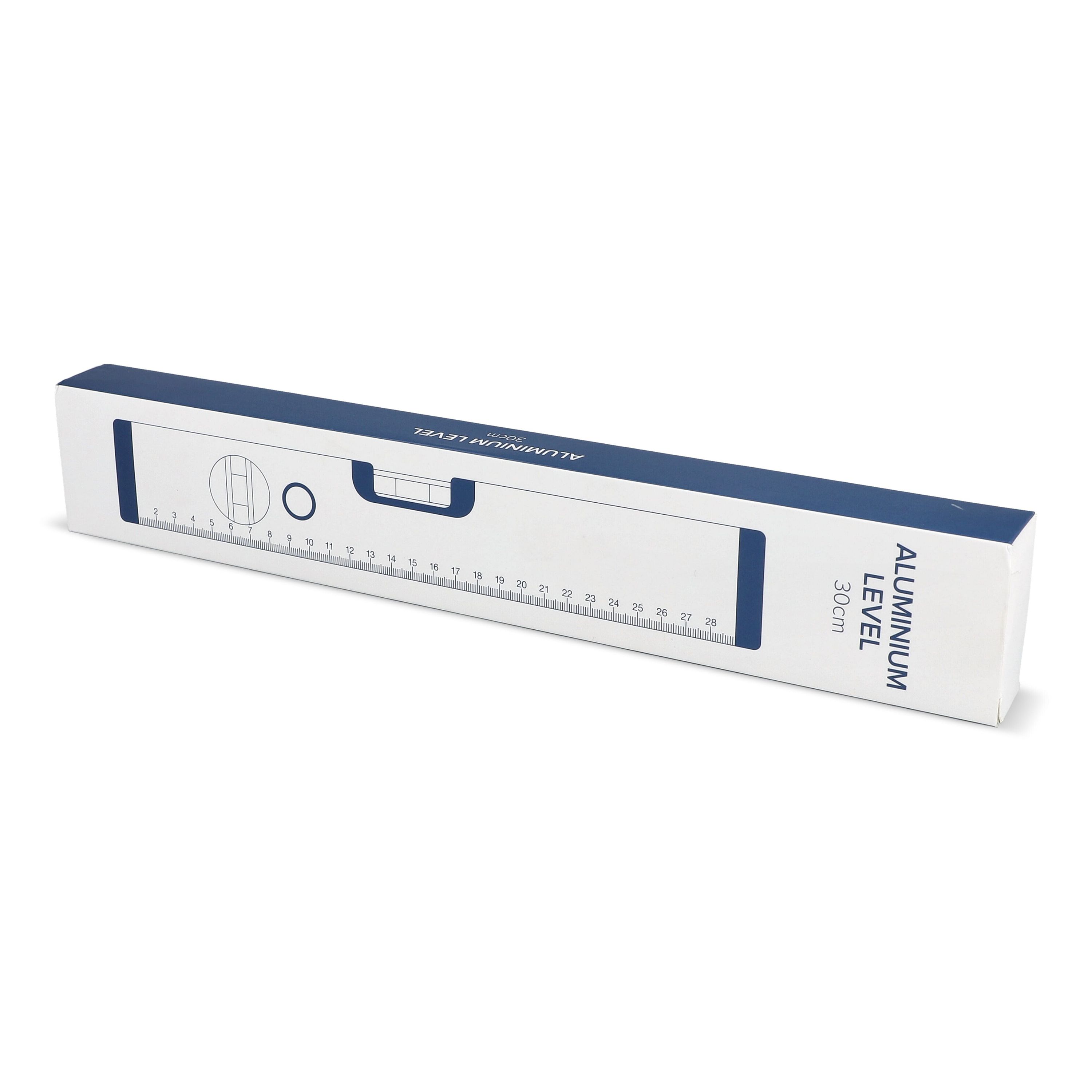Aluminium-Wasserwaage 30 cm - weiss-482
