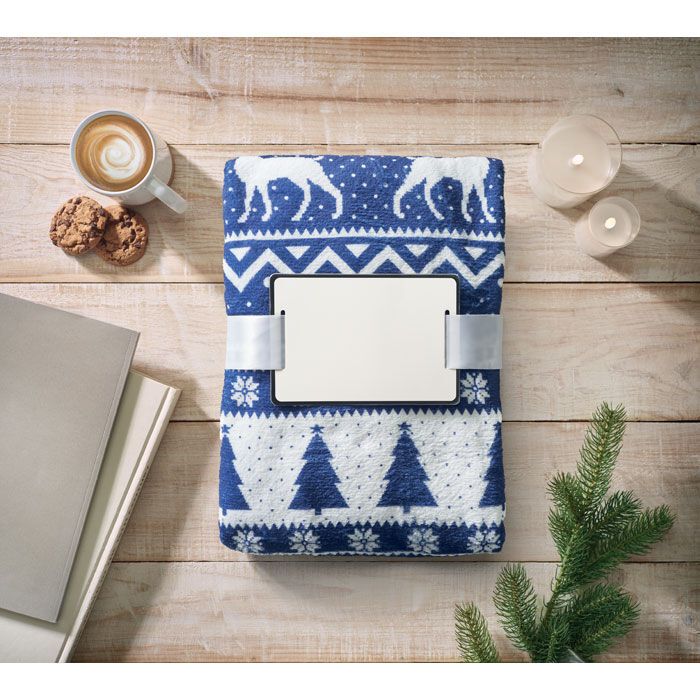RPET-Fleece-Decke 190 g/m² TOSTI - blau-906