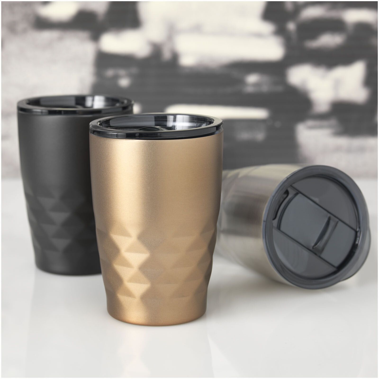 Geo 350 ml Kupfer-Vakuum Isolierbecher - grau-39