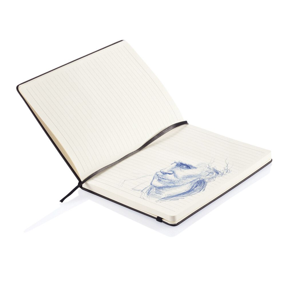 Deluxe Hardcover PU A5 Notizbuch - schwarz-470