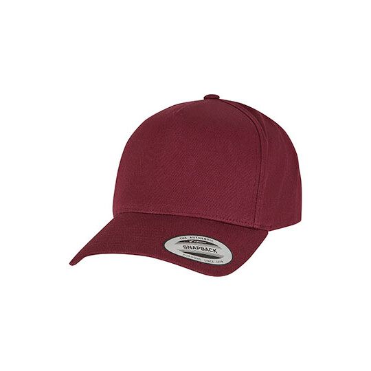 5-Panel Curved Classic Snapback - maroon-710