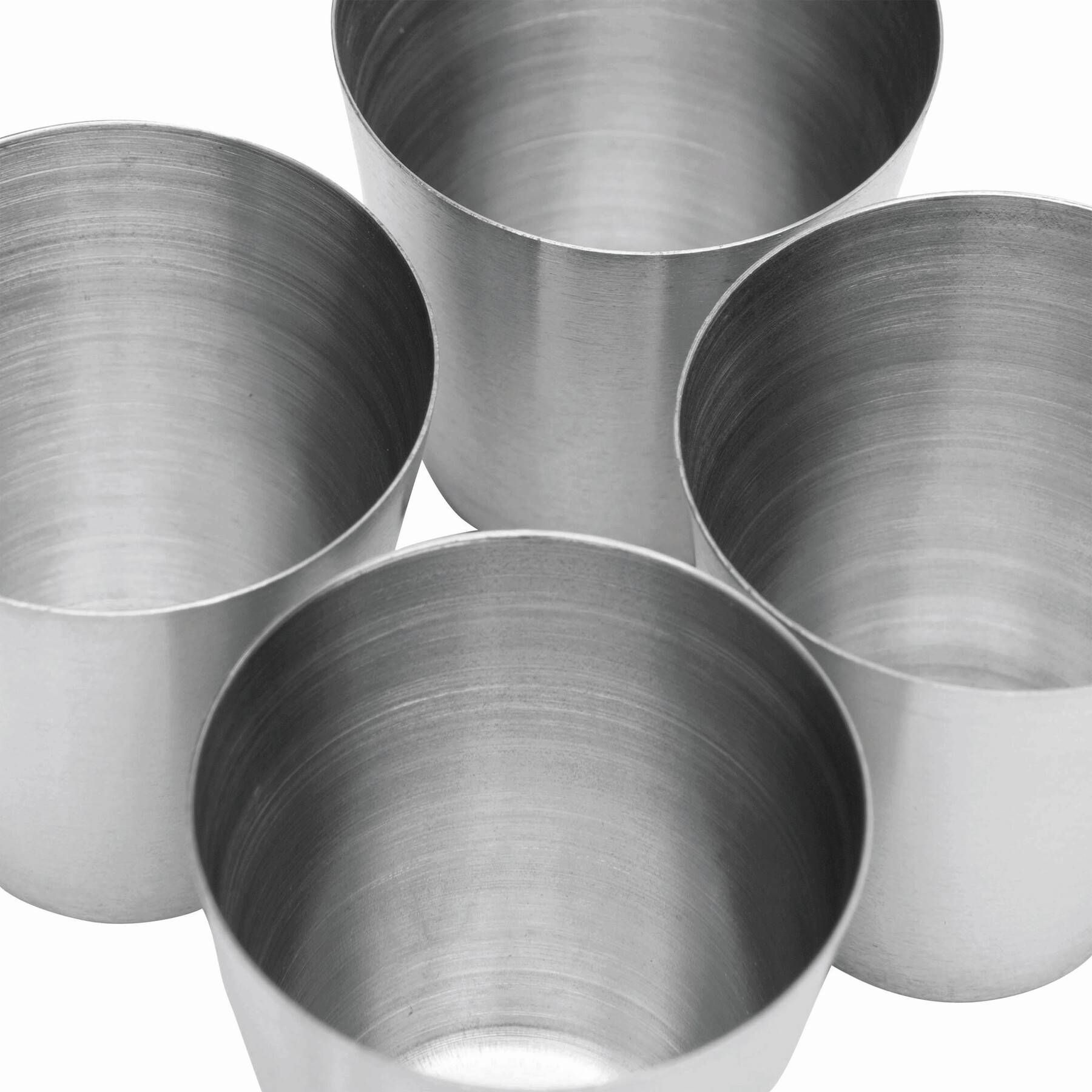 Doppelwandiges Gläser-Set DRINK LINK S - schwarz - silber-802